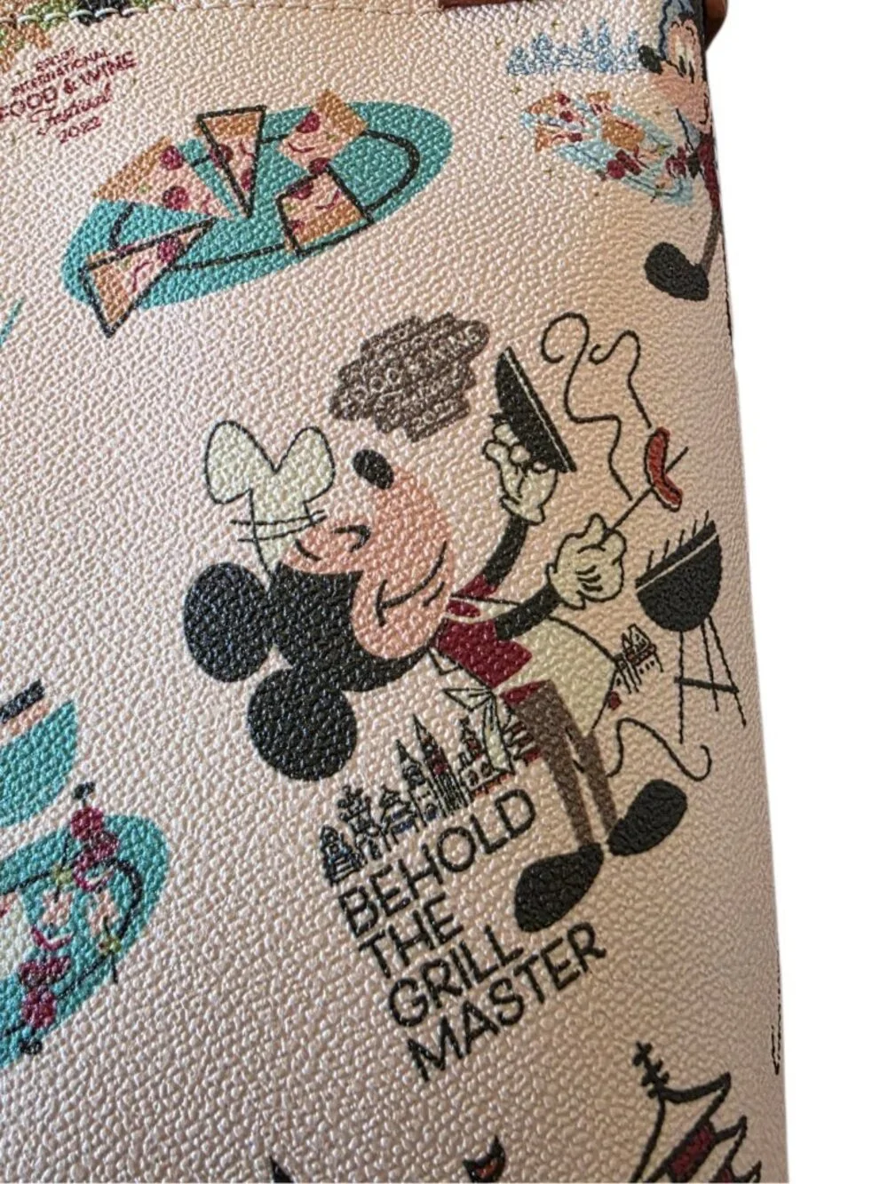 Disney Dooney & Bourke EPCOT Food Wine 2022 Crossbody Bag Mickey Minnie NWT - Picture 4 of 16
